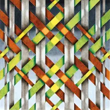 Mark Leonard, Weaving #17, 2011, Gouache and synthetic resin on panel