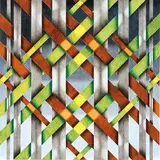 Mark Leonard, Weaving #17, 2011, Gouache and synthetic resin on panel