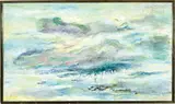 George Chann, Harbor at Mountains End, c. 1967, Oil on canvas