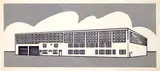 Roy Lichtenstein, Real Estate, 1-color lithograph on Arches paper