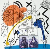 Keith Haring, Apocalypse, 1988, Comprised of ten color screenprints on museum board