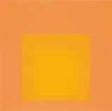 Tenuous, Full, Reserved, and Joy (from Homage to the Square: Ten Works by Josef Albers) (4) by Josef Albers, 1962, Color screenprint on Mohawk Superfine Bristol paper, sold Mar 2017