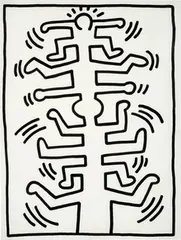 Keith Haring, Untitled #3, 1987, Sumi ink on paper