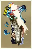 Roy Lichtenstein, Blonde (from Brushstroke Figures Series), 1989, 14-color lithograph, waxtype, woodcut, and screenprint on Saunders Waterford paper