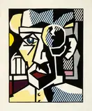 Roy Lichtenstein, Dr. Waldmann (from Expressionist Woodcuts Series), 1980, 8-color woodcut and embossing on Arches Cover paper