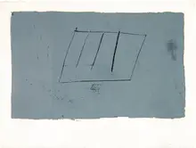 Jake Berthot, Untitled, 1974, Enamel and graphite on paper