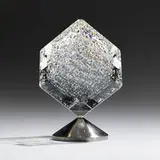 Jon Kuhn, Matrix IV, 2003, ground, polished, and laminated glass, stainless steel
