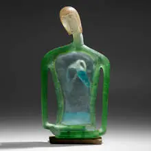 Robin Grebe, Ablution, 2000, painted cast glass, stone