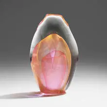 Dominick Labino, Emergence, 1978, blown, cut, and polished glass
