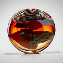 Untitled (from the Contiguous Fragment series) by Joel Philip Myers, 1991, hand-blown and applied glass, sold Oct 2023