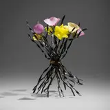 Flo Perkins, Littlest Bouquet, 1995, hand-blown glass, patinated bronze