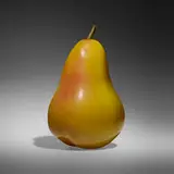 Joey Kirkpatrick and Flora C. Mace, Pear, 2000, hand-blown glass with crushed glass powders