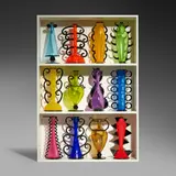 Dante Marioni, Color Vessel Display #11, 2005, hand-blown glass