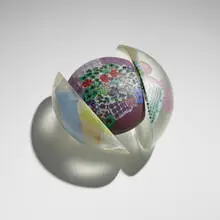 Richard Ritter, Floral Coral Series #88 (YC162004), 2004, hand-blown glass with murrine, wrought iron