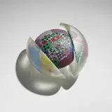 Richard Ritter, Floral Coral Series #88 (YC162004), 2004, hand-blown glass with murrine, wrought iron