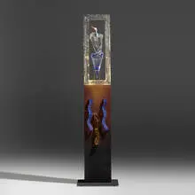 Kjell Engman, Bird Out of Water, glass, painted wood, steel