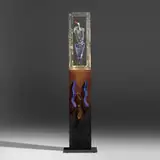 Kjell Engman, Bird Out of Water, glass, painted wood, steel