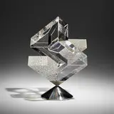 Jon Kuhn, Al's Choice, 2003, ground, polished, and laminated glass, stainless steel, stainless steel and steel wire