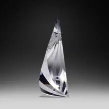 Celebration by Christopher Ries, 2001, cut, ground, and polished optical crystal, sold Oct 2023