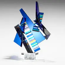 Michael Taylor, Second Chakra - Special Abode, 2002, laminated and pigmented optical glass