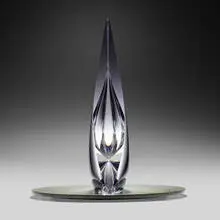 Holiday by Christopher Ries, 2012, cut, ground, and polished optical crystal, sold Oct 2023