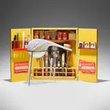 Richard Marquis, Zanfirico Retort on Stand in front of Altered Chemistry Set #4