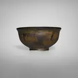 Tea bowl by Toshiko Takaezu, c. 1982, glazed porcelain, sold Oct 2023