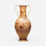 Kurt Weiser, Untitled (tall urn), c. 2015, stoneware with iron oxide decoration