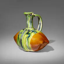 Betty Woodman, Pillow Pitcher, c. 1985, glazed earthenware