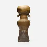 Paul Chaleff, Tall totemic vessel, 1984, wood-fired glazed stoneware