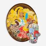 Michael Lucero, Head with Collage