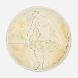 Jean Cocteau, Pêcheur d'oursins plate, 1958, glazed earthenware