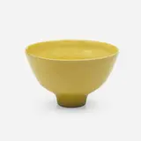 Bowl by Lucie Rie, c. 1980, glazed stoneware, sold Oct 2023