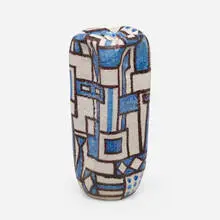 Lamp base by Guido Gambone, c. 1960, glazed stoneware, sold Oct 2023