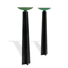 Lella and Massimo Vignelli, Wagneriana torchieres, pair, Italy