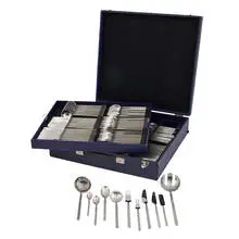 Erik Herlow, Obelisk flatware service for eight, with extra utensils and case