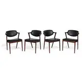 Kai Kristiansen, dining chairs, set of four