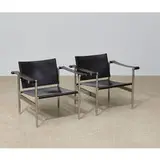 Modernist, Lounge chairs, pair