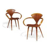 Norman Cherner, Pretzel armchairs, pair
