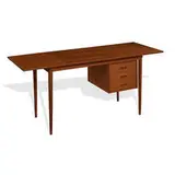 Arne Vodder, drop-leaf expandable desk