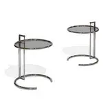 Eileen Gray, occasional tables, pair, model E1027