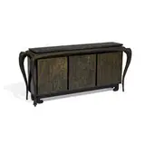 Paul Evans, Sculpted Bronze console table and cabinet console table