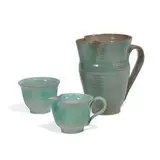 Edwin and Mary Scheier, pitcher, creamer and sugar bowl set