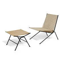 Allan Gould, ounge chair and ottoman