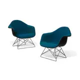 Charles and Ray Eames, LAR lounge chairs, pair