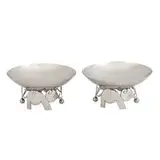 Franz Hagenauer, Elephant footed bowls, pair
