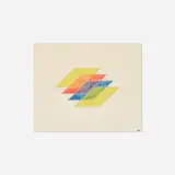 Neil Williams, Composition with Color Planes, 1965, colored pencil, ink and graphite on paper