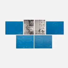 Buckminster Fuller, collection of blueprints and presentation boards for the Geodesic Dome Camp Shelter, 1954, blueprints, gelatin silver print mounted on matboard