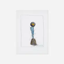 Wendell Castle, Untitled, 1992, graphite and watercolor on paper