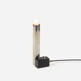 Sybold van Ravesteyn, table lamp, chrome-plated steel, lacquered wood